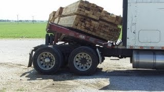 Epic Wood Load Shift Fail [upl. by Ekard]