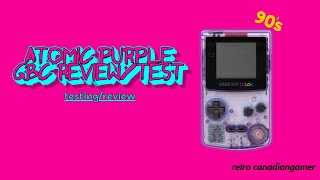 gba atomic purple review gameboy 90s retrogaming [upl. by Mcgannon663]