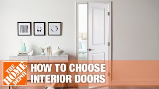 Types of Interior Doors  The Home Depot [upl. by Hazlip]