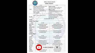 HSC 2425 Short syllabus hsc ssc2024 shortsfeed youtubeshorts [upl. by Akihsan]