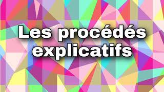 Les procédés explicatifs français 1as cours  exercice [upl. by Malchy]