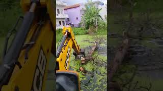 Jcb waste tree disposable work in plot [upl. by Eneleh]