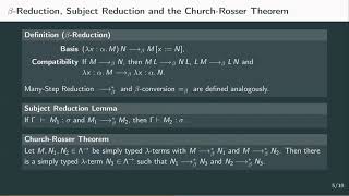 Properties of the Simply Typed Lambda Calculus 22 [upl. by Aivul]