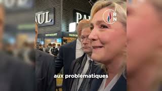 Marine Le Pen au salon de lAgriculture [upl. by Cattan]