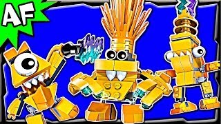 Lego Mixels ELECTROIDS Series 1 Telso Zaptor amp Volectro 41506 41507 41508 Animated Building Review [upl. by Adnawyek377]