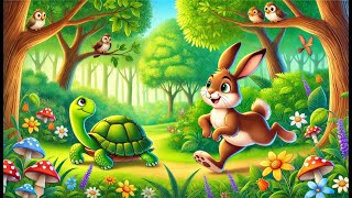 The Tortoise and the Hare  Slow and Steady Wins the Race  Kids Animated Moral Story English Story [upl. by Gearalt]