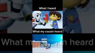 To the bone song the sound What I heard vs What my cousin heard shorts funny balls [upl. by Yrakcaz170]