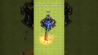 Super Archer Vs Barbarian  Clash Of Clans  shorts [upl. by Salas]