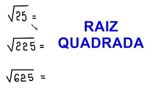 RAIZ QUADRADA  MÉTODO DA DECOMPOSIÇÃO EM FATORES PRIMOS [upl. by Thedrick436]