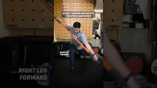 Worlds Best Stretch Stick Mobility style Great fullbody drill fitness homeworkout flexibility [upl. by Uahc]