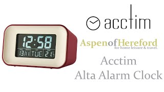 Acctim Alta Alarm Clock [upl. by Eelac]