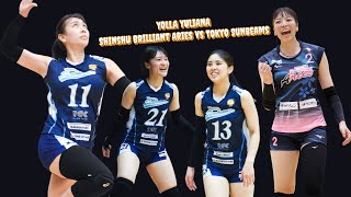 Leg 1 set 1 penampilan Yolla yuliana  Shinshu Brilliant Aries vs Tokyo Sunbeams [upl. by Mumford]