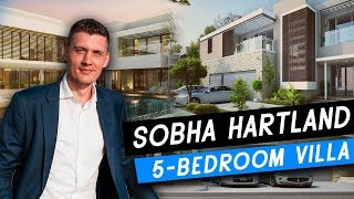 Dubai Real Estate 5 Bedroom Luxury Villa with Private Elevator  Sobha Hartland [upl. by Sassan]