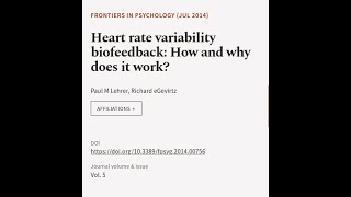 Heart rate variability biofeedback How and why does it work  RTCLTV [upl. by Ahsenet]