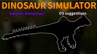 Dinosaur Simulator  Galactic AviDs suggestions  concept art [upl. by Kentiga189]