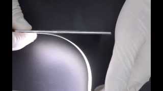 LG Display bendable OLED light panel  thickness amp flexibility [upl. by Claretta]