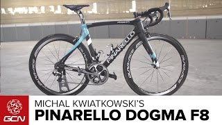 Michal Kwiatkowskis NEW Pinarello Dogma F8 [upl. by Aettam]