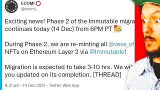 ECOMI OMI IMMUTABLE PHASE 2 MIGRATION FOR CRYPTO TOKEN HOLDERS BEGINS [upl. by Rimidalv222]