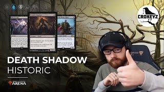 Deaths Shadow One Of My FAVORITE CARDS Historic  CROKEYZ MTG Arena [upl. by Fidelas]