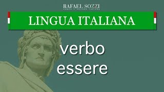 VERBO ESSERE  Verbos ser e estar em italiano  Lingua italiana 11 [upl. by Htederem]