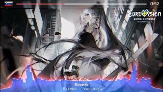 Raiven  Veronika Nightcore Version Slovenia 🇸🇮 ESC 2024 [upl. by Sidney859]