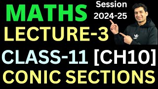 CLASS11  MATHS  CH10  CONIC SECTIONS  EX101 PART3  Q10 amp Q11 [upl. by Darrej371]