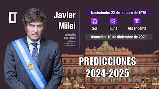 Astrología  Predicciones  Argentina 2024 y 2025 ¿Cómo será el gobierno de Javier Milei [upl. by Gnak]