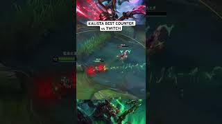 KALISTA é o MELHOR COUNTER do TWITCH 😨 LEAGUE OF LEGENDS shorts [upl. by Bullis]