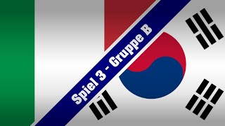 WeltPokal2015  Spiel 3  Gruppe B  Italien  Republik Korea  2 Halbzeit [upl. by Noyerb188]