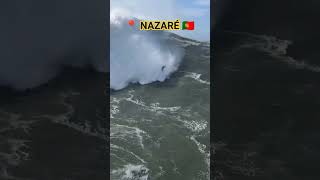 as maiores ONDAS do mundo estão em NAZARÉ Portugal nazaré portugal surf [upl. by Eisdnyl]