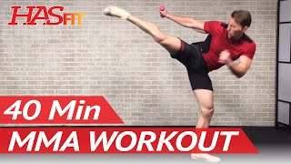 40 Min MMA Workout Routine  MMA Training Exercises UFC Workout BJJ MMA Workouts Mixed Martial Arts [upl. by Kazimir]