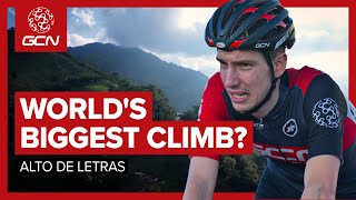 The Worlds Biggest Climb  GCN Vs Alto de Letras [upl. by Noella]