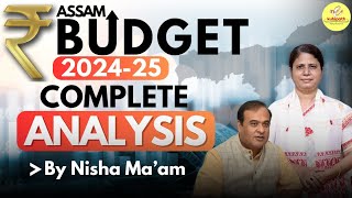 Assam Budget 202425  Complete Analysis  APSC CCE amp ADRE 20 exampreparation [upl. by Shalna]