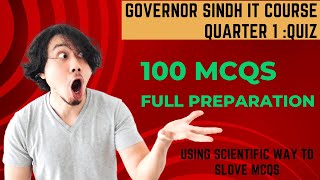 TYPESCRIPT Quiz Full preparation  GOVERNOR SINDH IT COURSE  100 MCQs [upl. by Ydollem756]