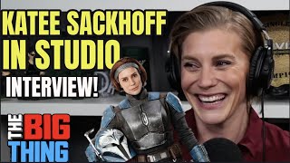 The Mandalorian Season 3 star Katee Sackhoff Interview  Bo Katan  Star Wars  The Big Thing [upl. by Alcus]