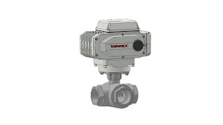 Valworx Electric Actuated Stainless 3Way LPort Ball Valves [upl. by April]