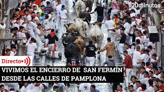 La previa y el encierro de San Fermín en Pamplona del 8 de julio en directo [upl. by Glaudia]