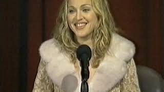 MTV Europe news  quotEvitaquot press conference Madonna 1996 [upl. by Whitson]