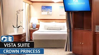 Crown Princess  Vista Suite  Full Walkthrough Tour amp Review  4K [upl. by Krilov386]