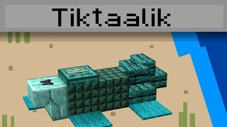 Minecraft  How To Build Tiktaalik [upl. by Aicemed]