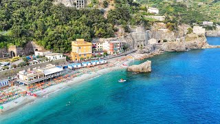 Sun setting at Monterosso MonterossoAlMare CinqueTerre Italy 🏖️ [upl. by Daffy644]