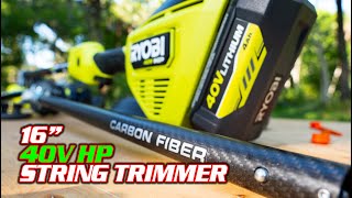 RYOBI 40V HP 16inch String Trimmer Review RY40HPST01 [upl. by Amethist159]