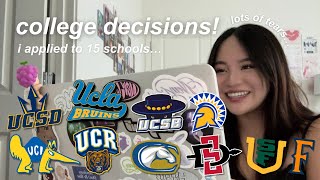 college decision reactions vlog  my stats and ecs ucs cal states and privates [upl. by Lindsley]