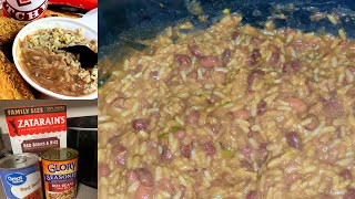 Easy Louisiana Style Popeyes Red Beans And Rice In Crockpot No Meat [upl. by Atinod915]