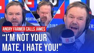 Furious farmer who hates James OBrien calls in to debate inheritance tax  LBC [upl. by Oilalue]