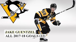 Jake Guentzel 59 All 22 Goals of the 201718 NHL Season [upl. by Adrahc305]