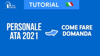 Come compilare domanda Personale ATA 20242027 — TUTORIAL NUOVO IN DESCRIZIONE [upl. by Ydwor]