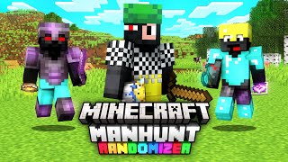 TOBIASZ vs 2 ŁOWCÓW minecraft manhunt randomizer [upl. by Gabbey]