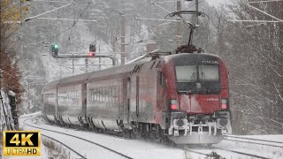 First snow trainspotting Semmering  Austria [upl. by Bainbrudge171]