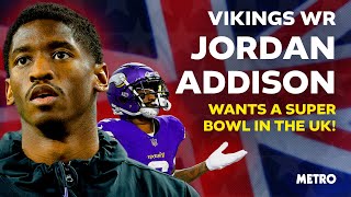 Jordan Addison Has Big Ambitions In The NFL  Metro Sport [upl. by Swanhildas]